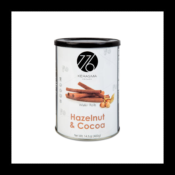 Hazelnut & Cocoa Wafer Rolls